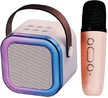 TECHEL K12 Mic Speaker Bluetooth LKJ20 56 W Bluetooth Party Speaker (Multicolor, 2.1 Channel)