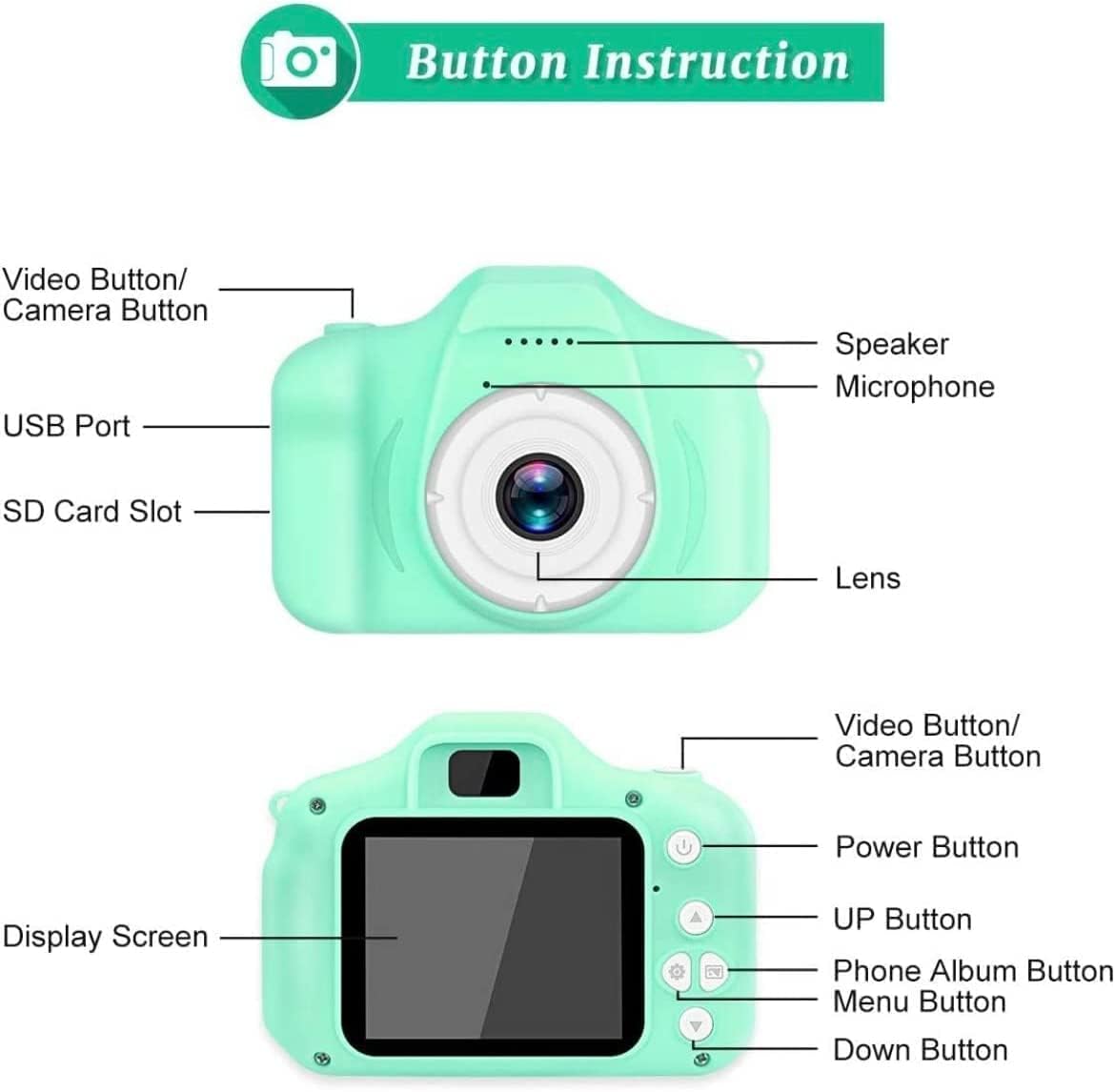 Kids Digital Camera - The for Kids Aged 5 to 10, for Endless Photo Adventures and Creative Exploration