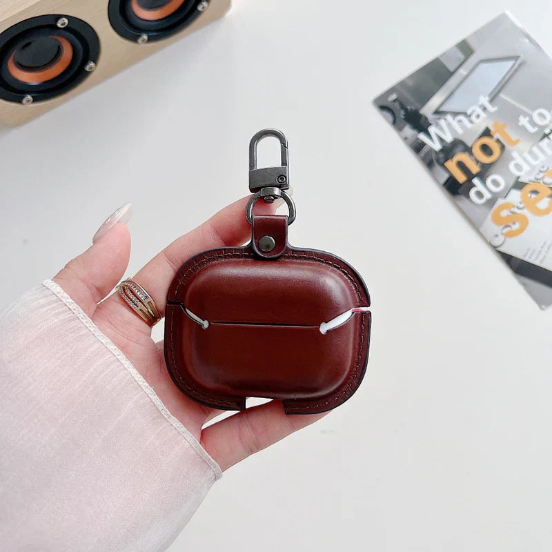 Leather Protective Waterproof Case for Airpods Pro, Pro 2